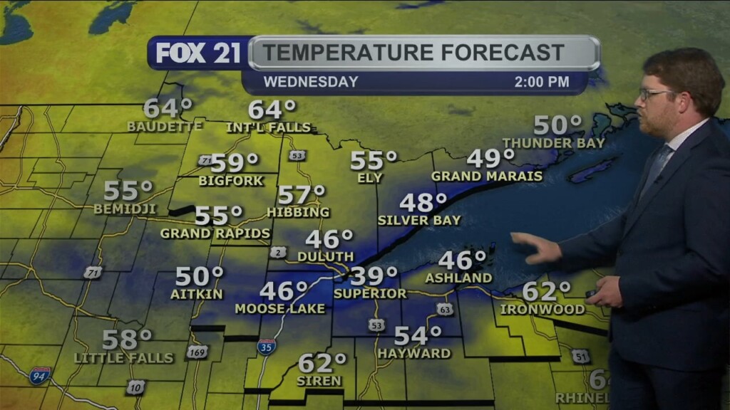 Tuesday Evening Northland Forecast