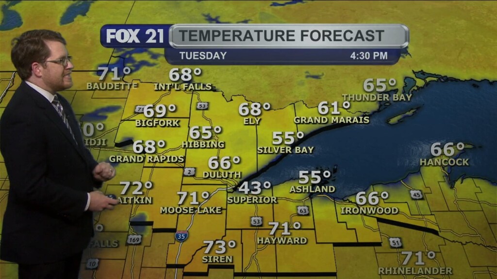 Monday Evening Northland Forecast