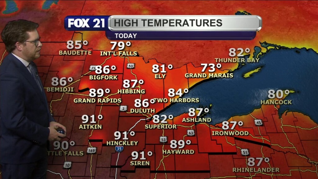 Tuesday Evening Northland Forecast