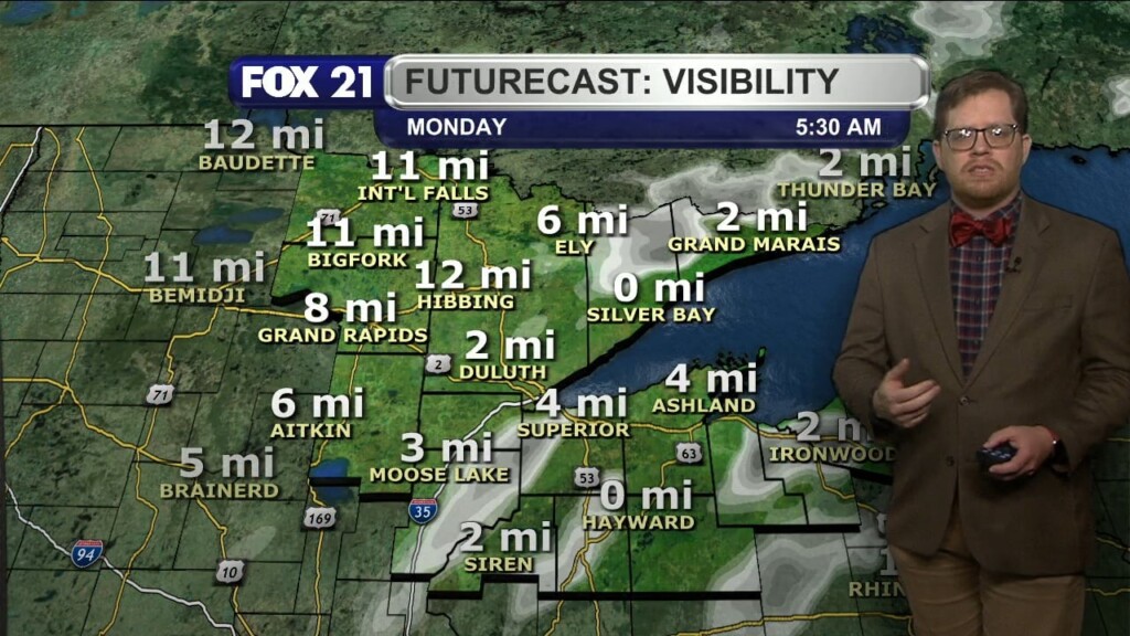 Sunday Evening Northland Forecast