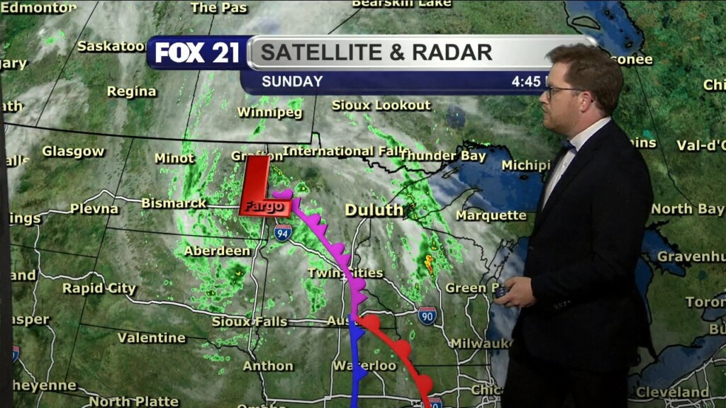 Sunday Evening Northland Forecast