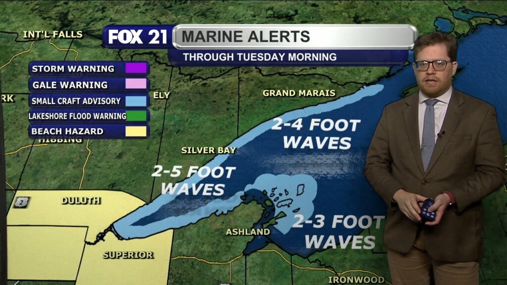 Monday Evening Northland Forecast