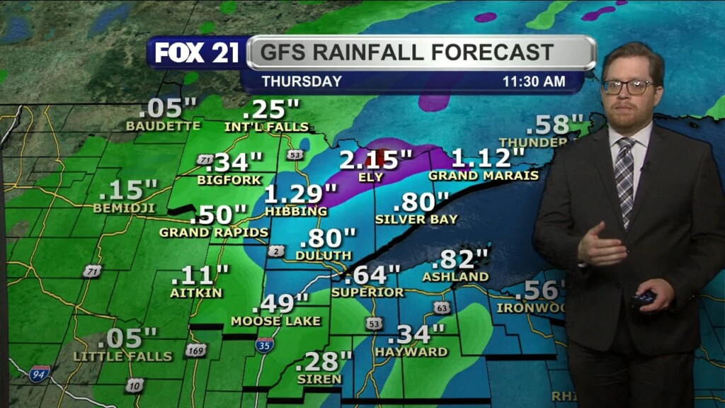 Tuesday Evening Northland Forecast