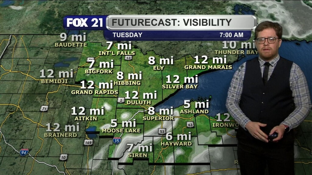 Monday Evening Northland Forecast