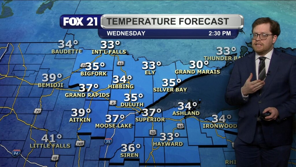 Tuesday Evening Northland Forecast
