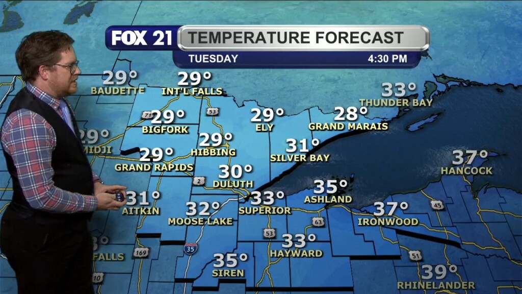 Monday Evening Northland Forecast