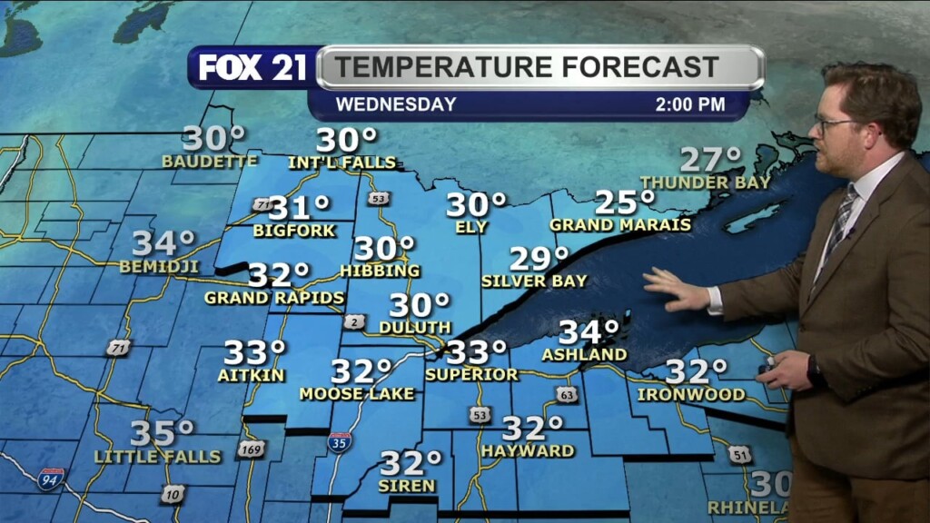 Tuesday Evening Northland Forecast