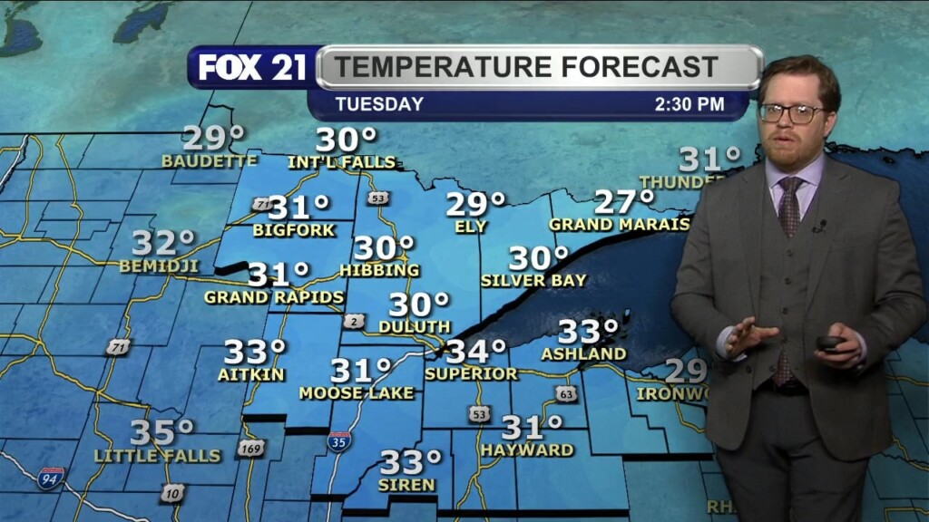 Monday Evening Northland Forecast