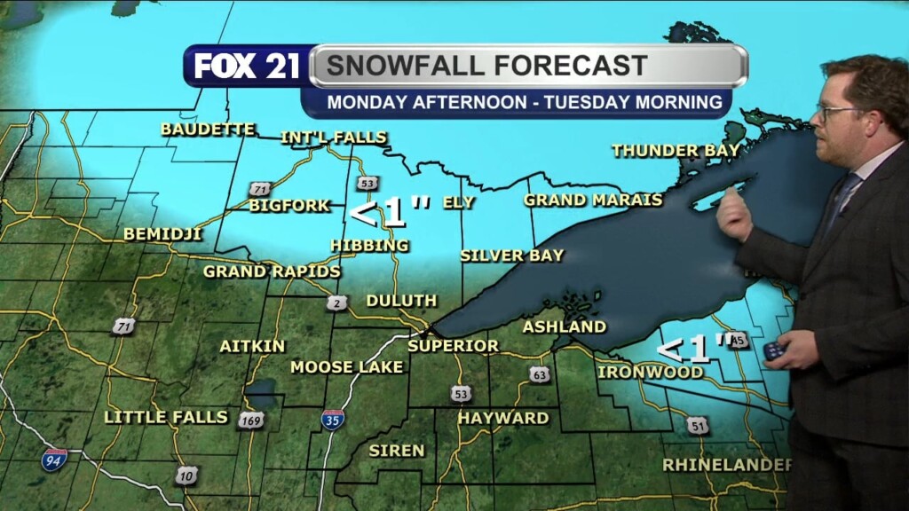 Sunday Evening Northland Forecast