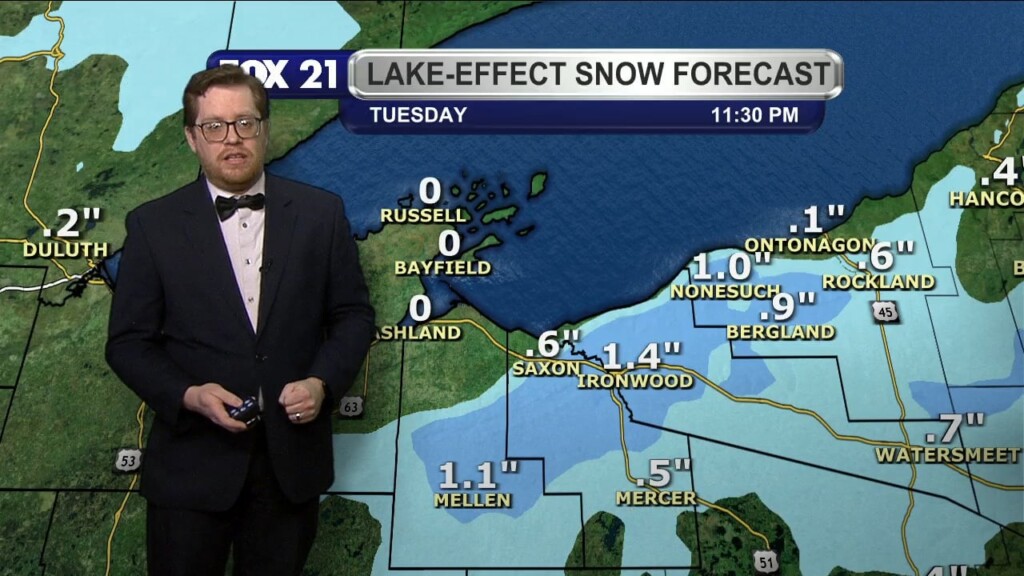 Monday Evening Northland Forecast