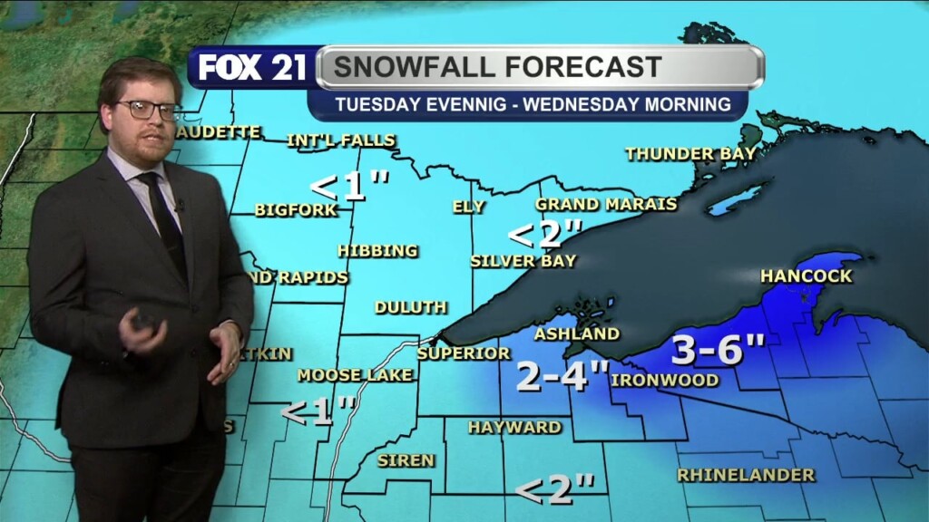 Tuesday Evening Northland Forecast