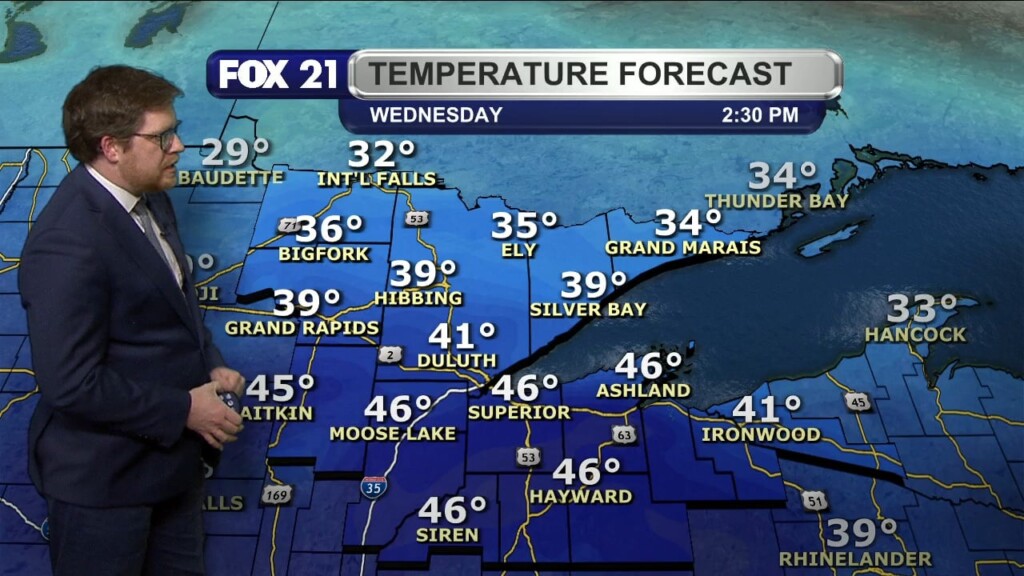 Tuesday Evening Northland Forecast