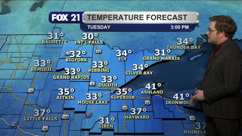 Monday Evening Northland Forecast