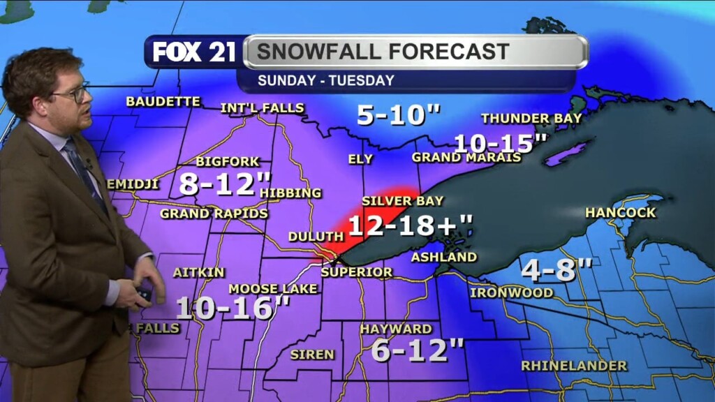 Sunday Evening Northland Forecast