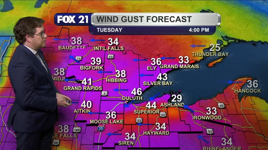 Monday Evening Northland Forecast