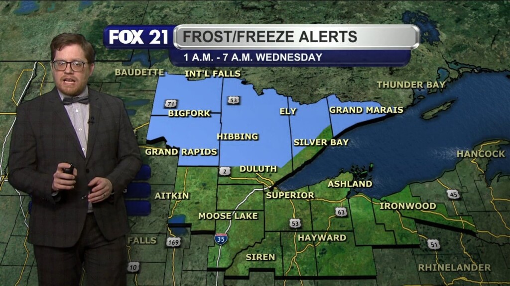 Tuesday Evening Northland Forecast