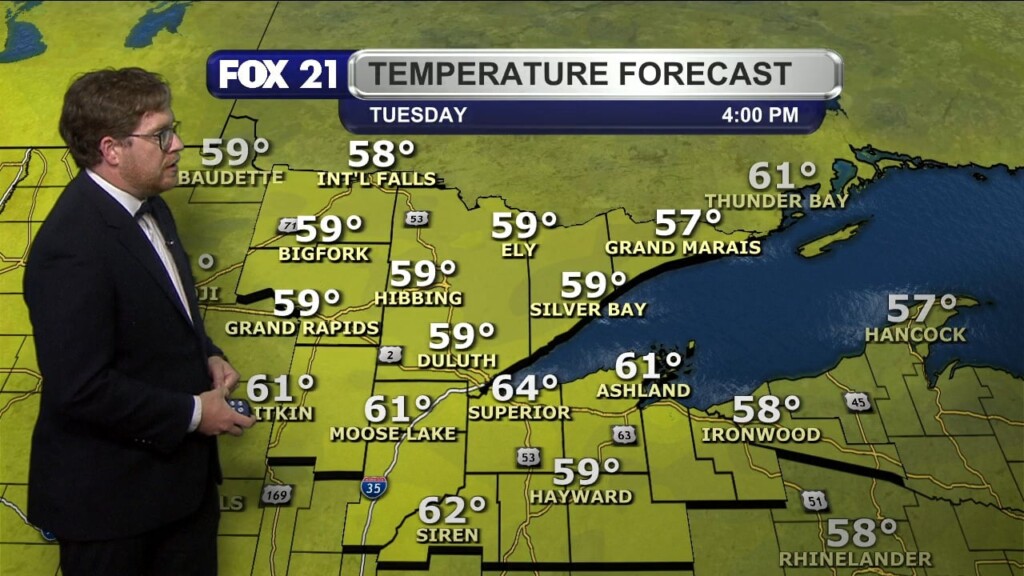 Monday Evening Northland Forecast