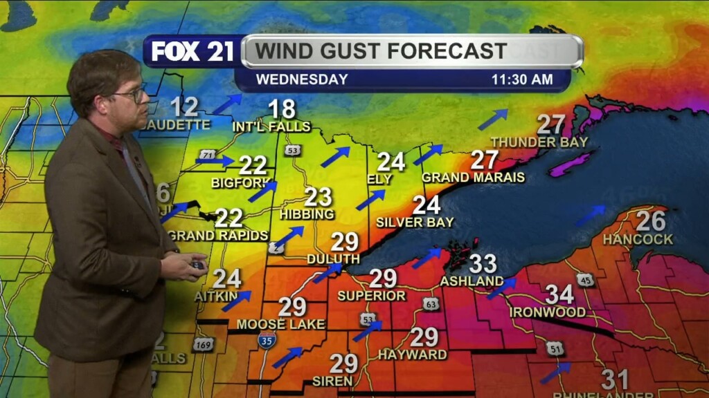 Tuesday Evening Northland Forecast