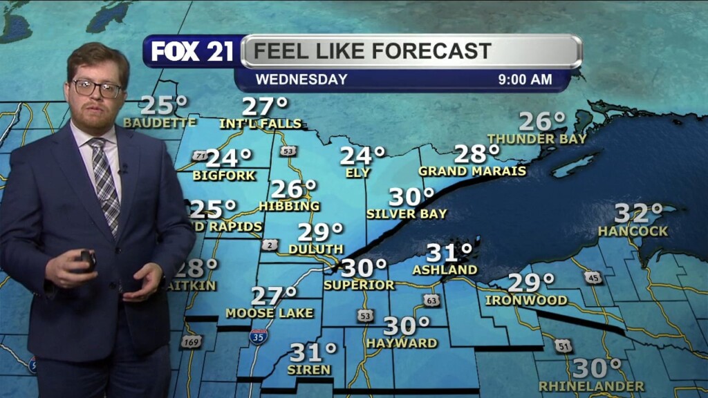 Tuesday Evening Northland Forecast