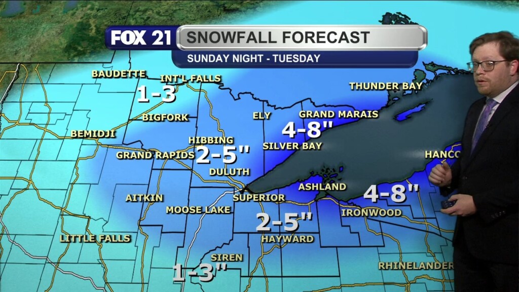 Sunday Evening Northland Forecast