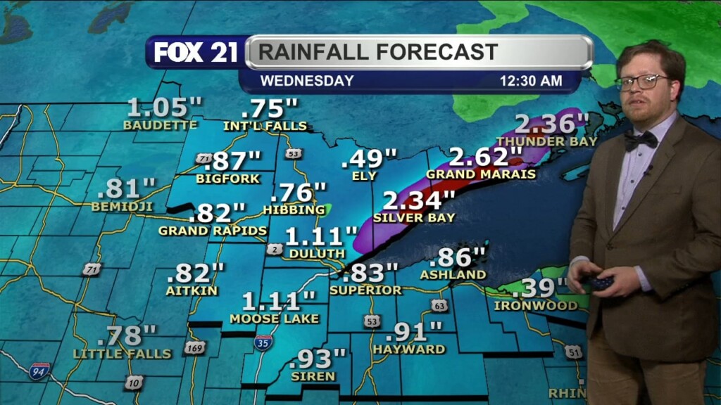 Sunday Evening Northland Forecast