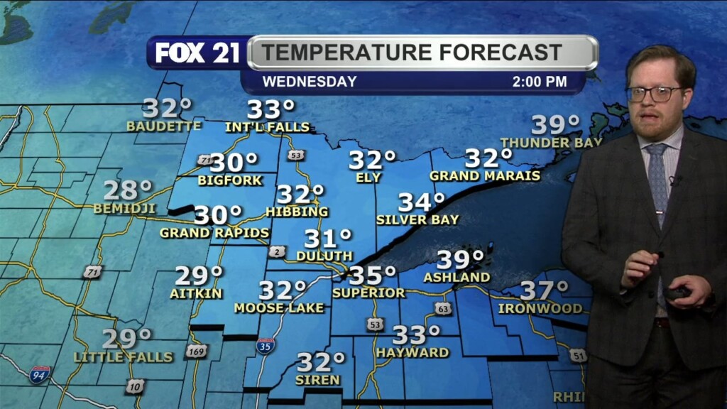 Tuesday Evening Northland Forecast