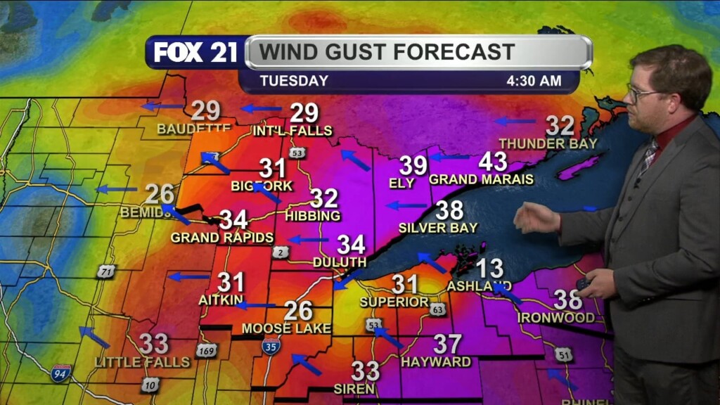 Monday Evening Northland Forecast