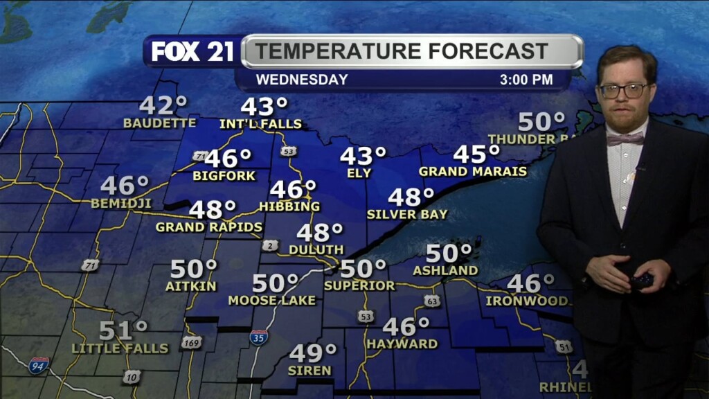 Tuesday Evening Northland Forecast