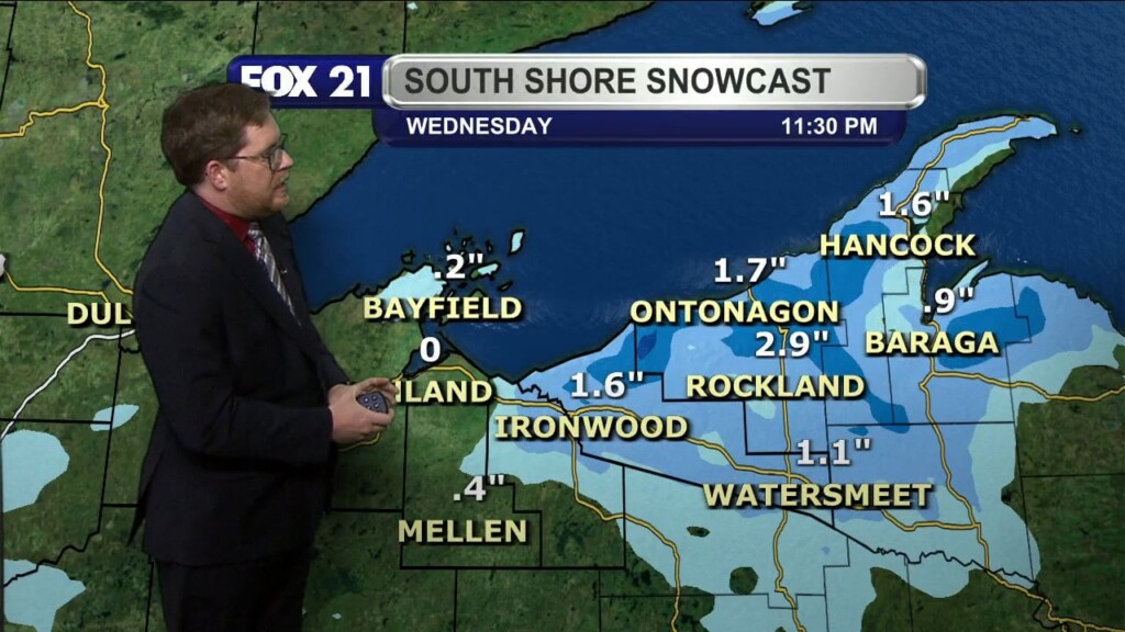 Tuesday Evening Northland Forecast