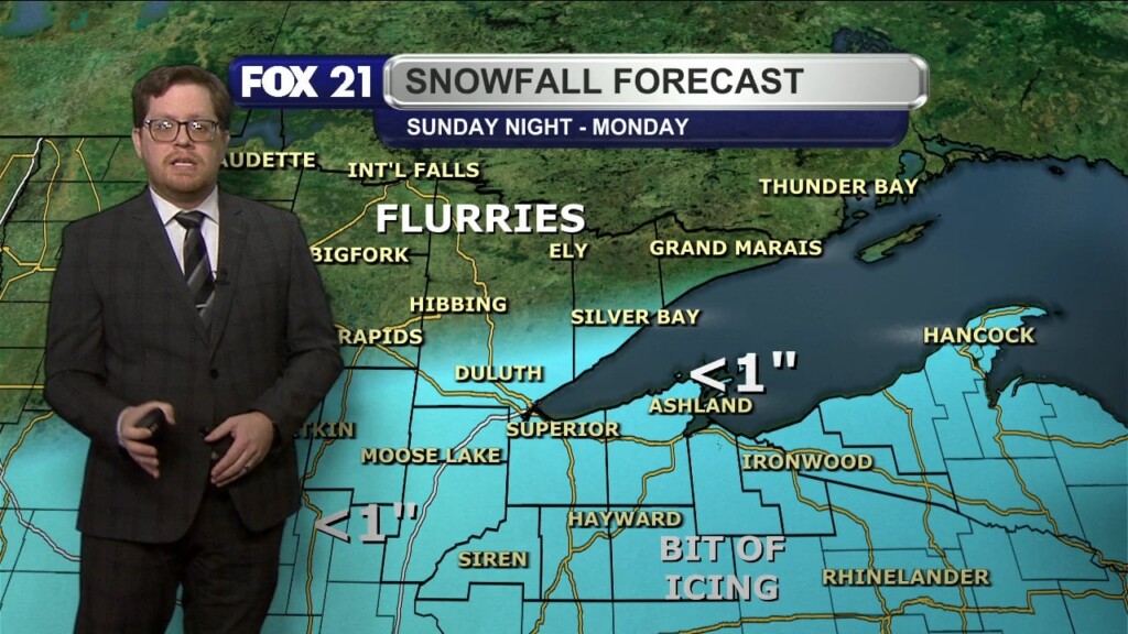 Sunday Evening Northland Forecast