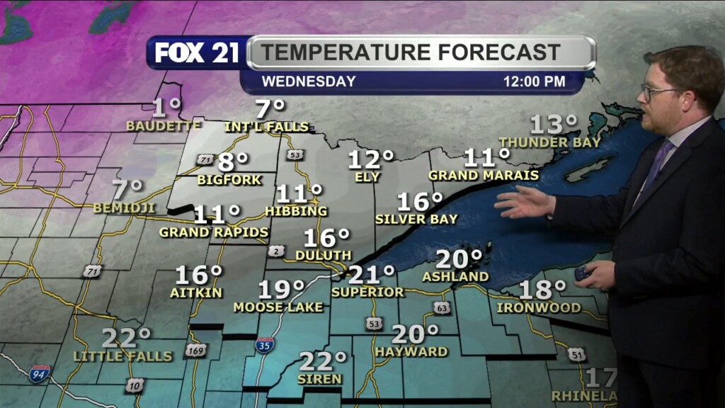 Tuesday Evening Northland Forecast