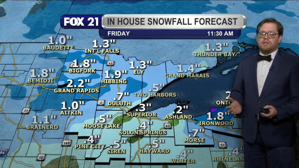 Tuesday Evening Northland Forecast