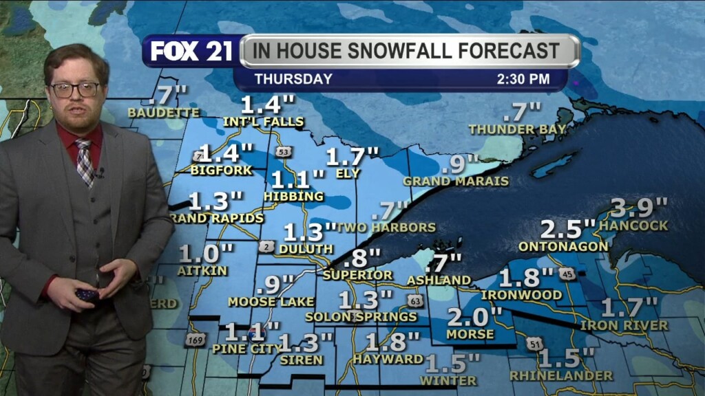 Tuesday Evening Northland Forecast