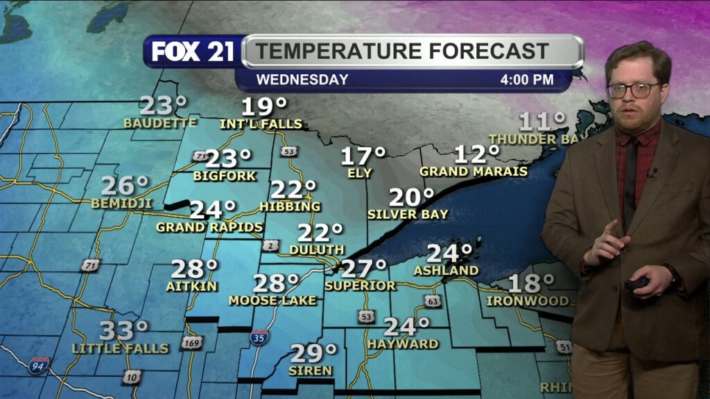 Tuesday Evening Northland Forecast