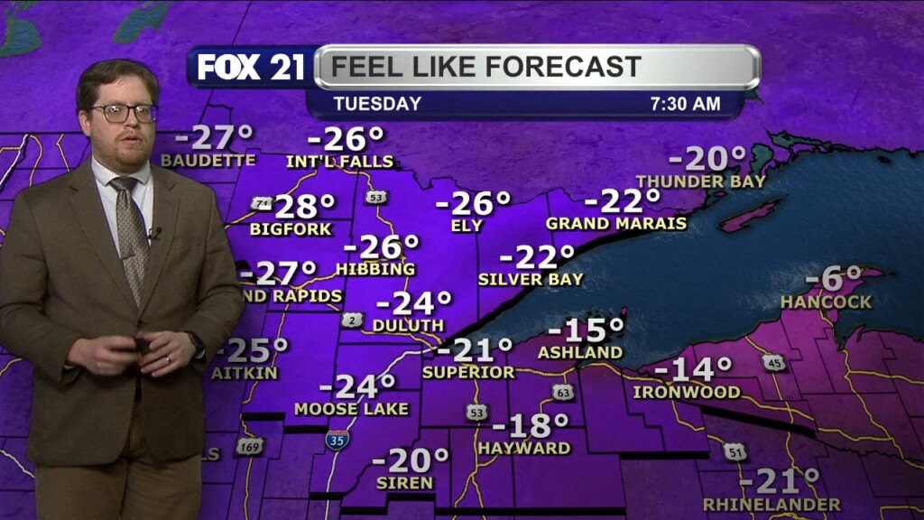 Monday Evening Northland Forecast