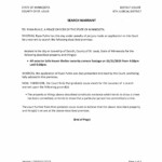 Signed first warrant, pg1