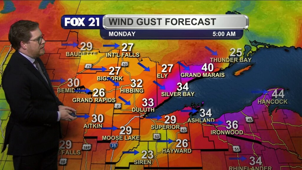 Sunday Evening Northland Forecast