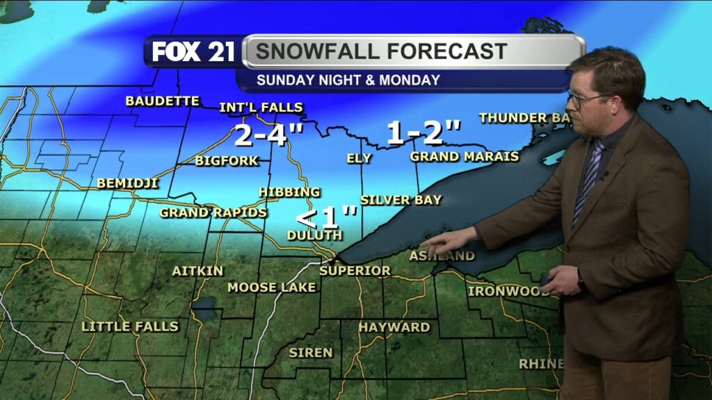 Sunday Evening Northland Forecast