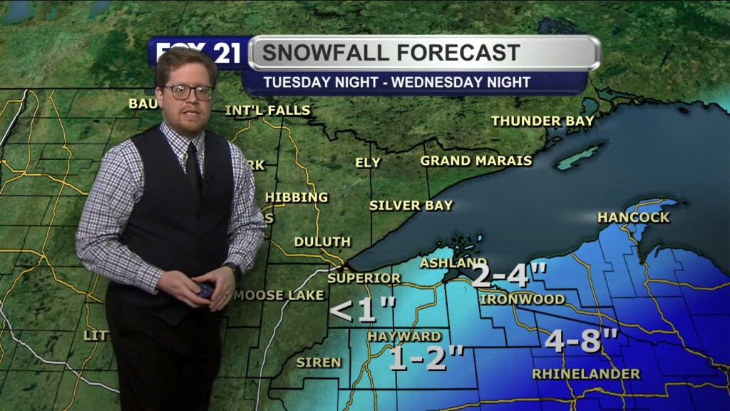 Tuesday Evening Northland Forecast