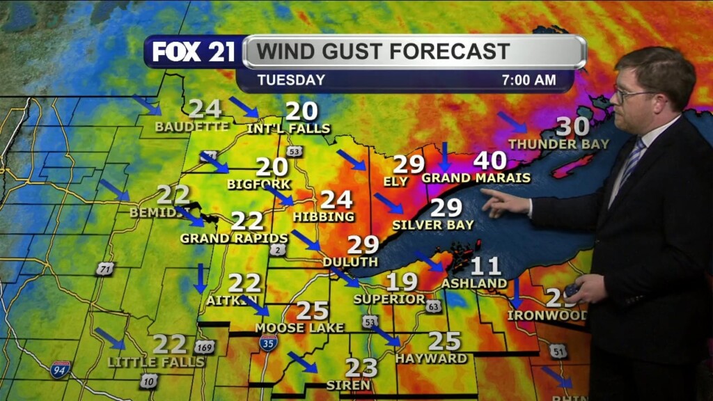 Monday Evening Northland Forecast