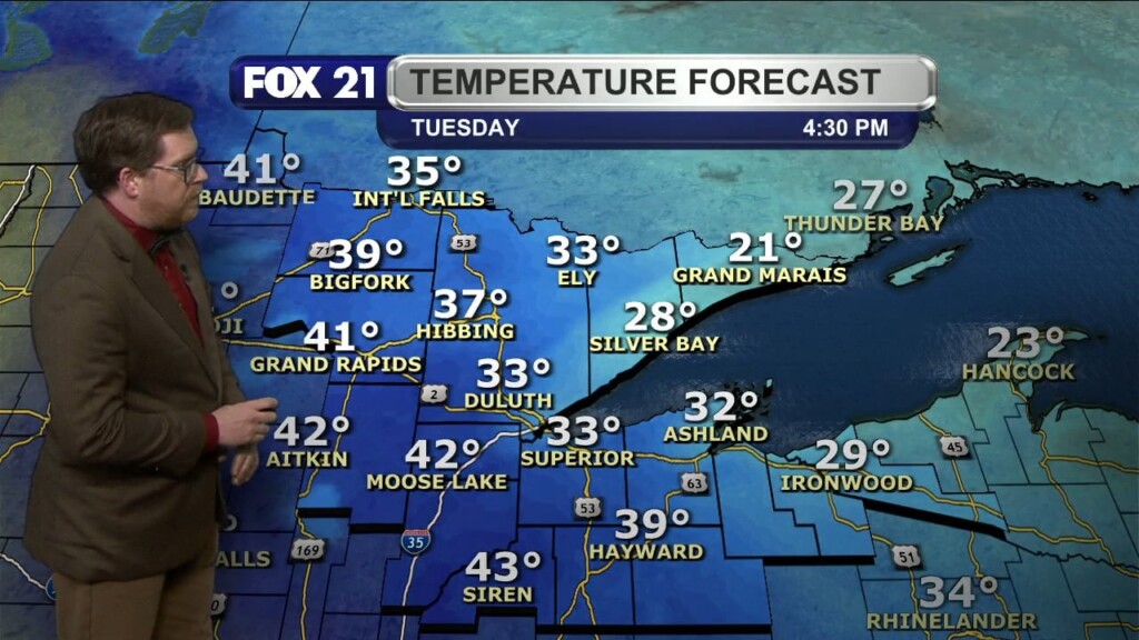 Monday Evening Northland Forecast