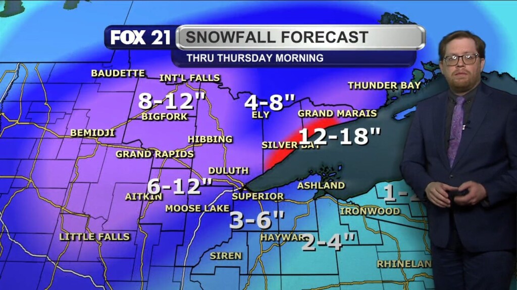Tuesday Evening Northland Forecast