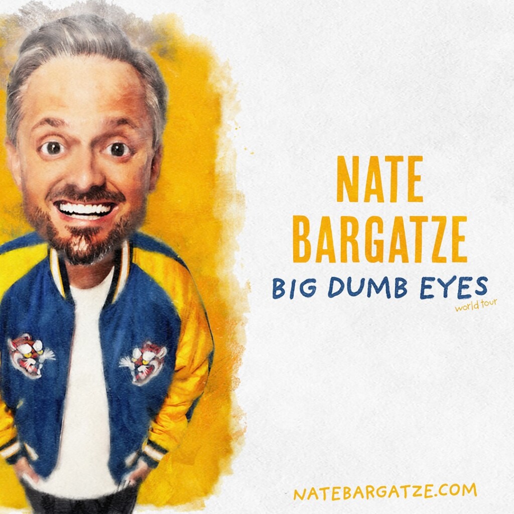 Nate Bargatze Big Dub Eyes Tour Artwork