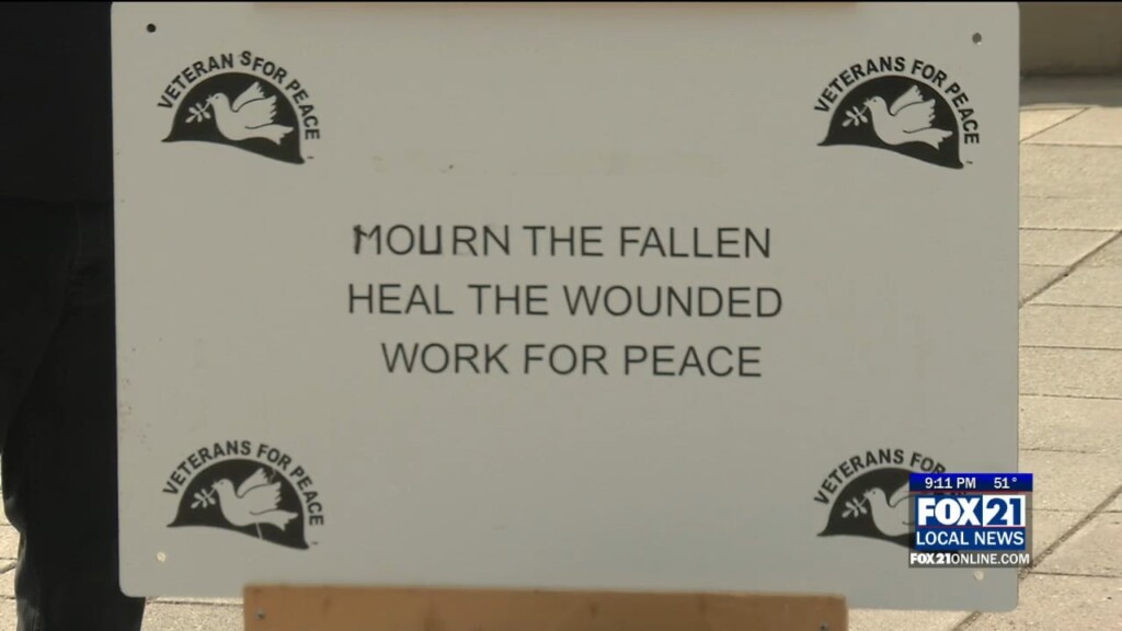Veterans For Peace Hold Alternative Memorial Day Ceremony