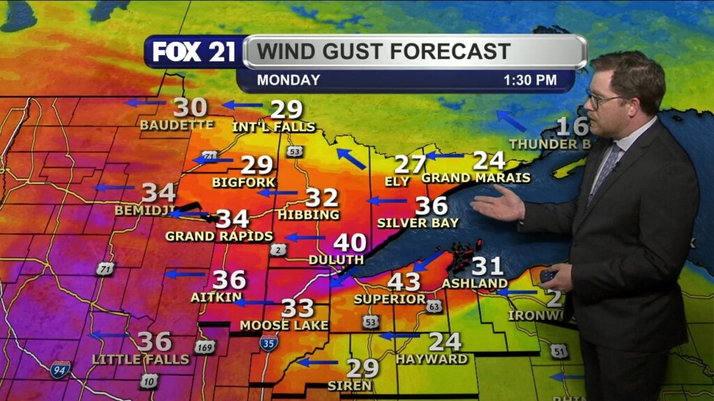 Sunday Evening Northland Forecast
