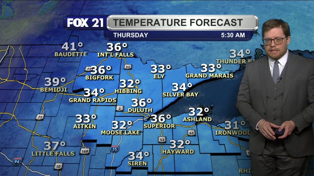 Wednesday Evening Northland Forecast