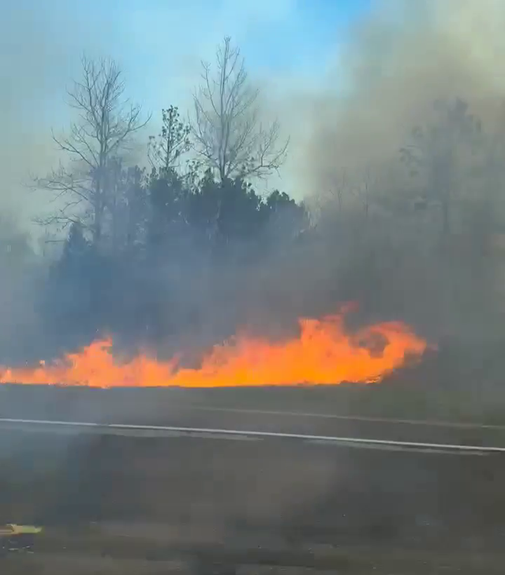 Highway 2 Brush Fire