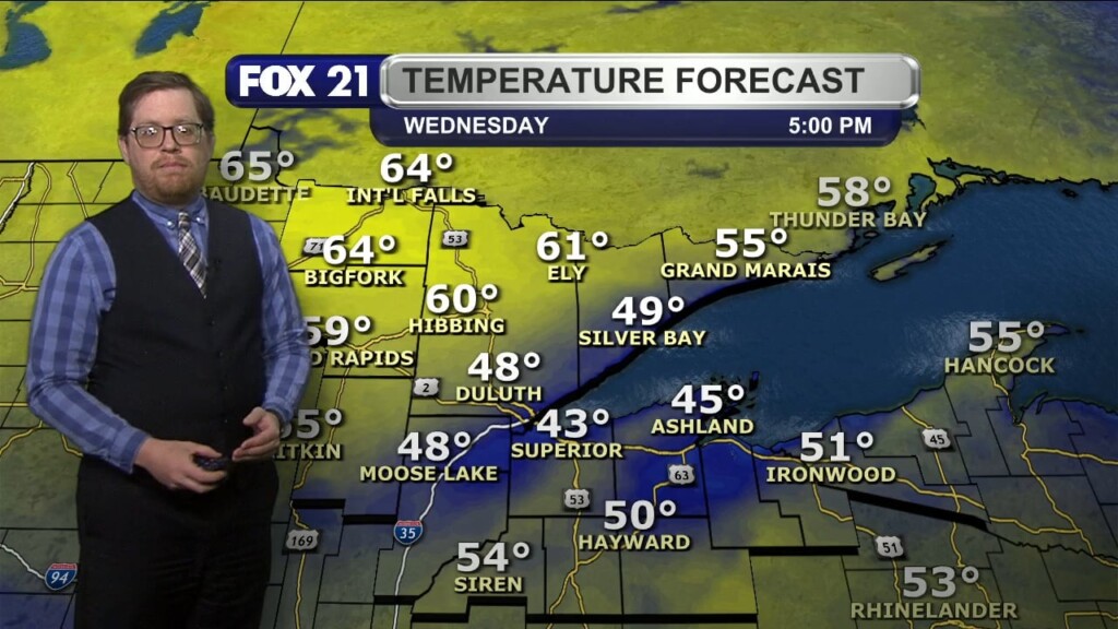 Tuesday Evening Northland Forecast