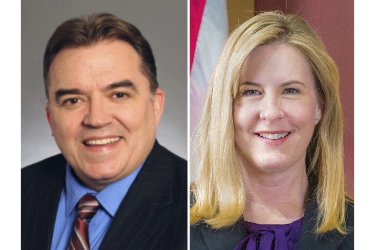 Senator John A. Hoffman and Rep. Melissa Hortman.