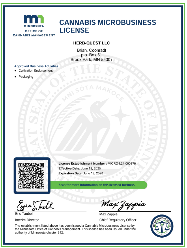First Cannabis License In Minnesota